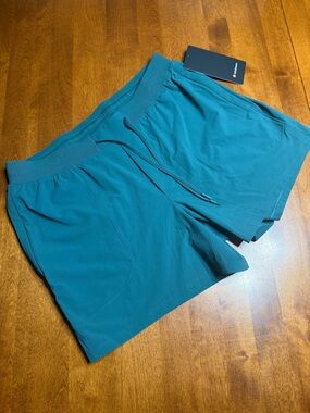 lululemon License to Train Short 5” Teal  Performance Shorts